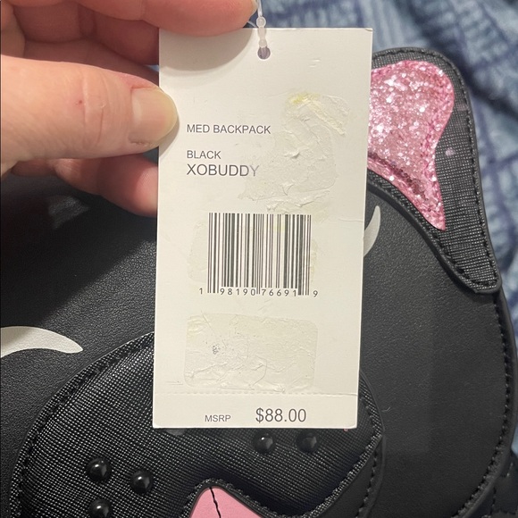 Betsey Johnson Black and Pink Backpack - Picture 3 of 14